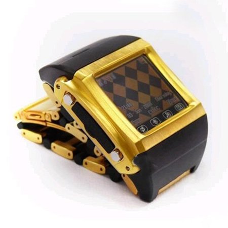 24K Gold Quad-band Watch Phone
