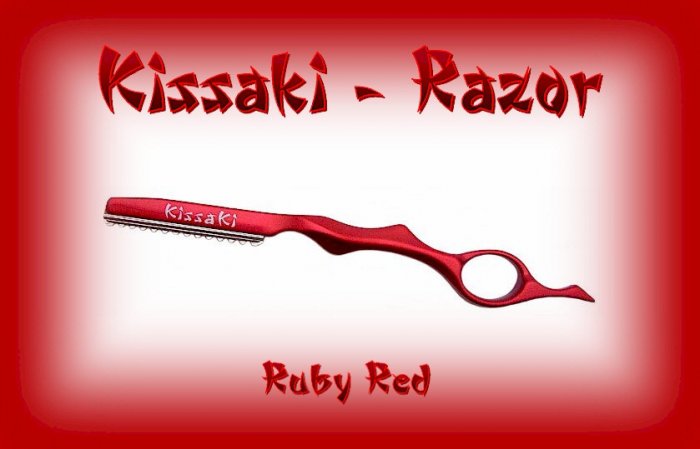Kissaki Ruby Red Professional Hair Feathering Razor