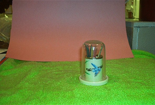 Vintage Blue Bird Toothpick Holder With Cover