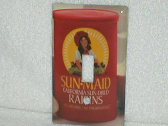 SUN MAID RAISINS DECORATIVE LIGHT SWITCHPLATE
