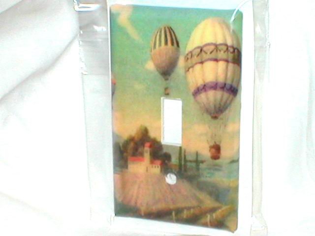 TUSCAN DESIGN HOT AIR BALLOONS LIGHT SWITCHPLATE COVER