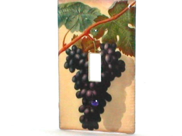 CLASSIC GRAPES~DECORATIVE DESIGN LIGHT SWITCHPLATE COVER
