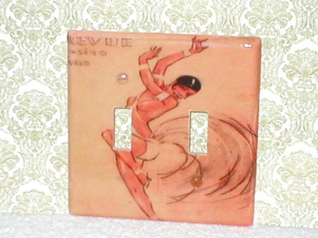 JOSEPHINE BAKER~SHOWGIRL DESIGN LIGHT SWITCHPLATE