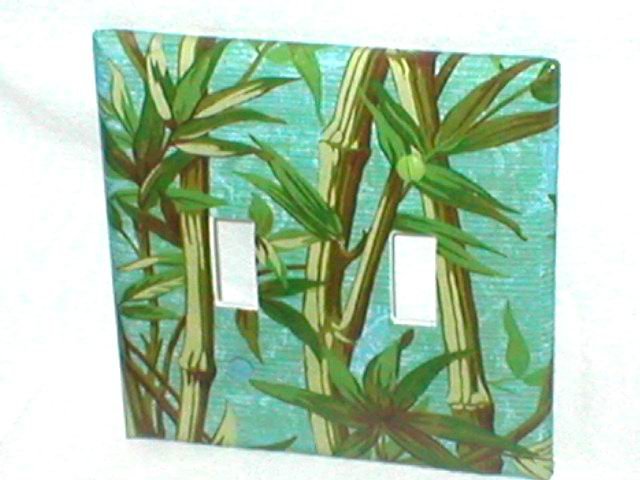 CLASSIC BAMBOO DESIGN~DECORATIVE LIGHT SWITCHPLATE(tl)