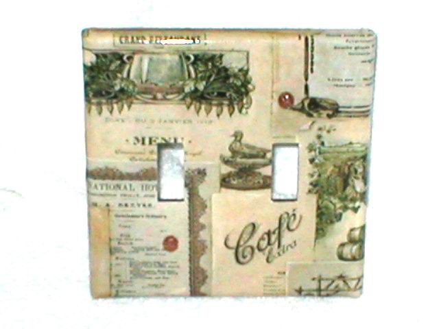 FRENCH DESIGN`MENU~VINTAGE STYLE LIGHT SWITCHPLATE