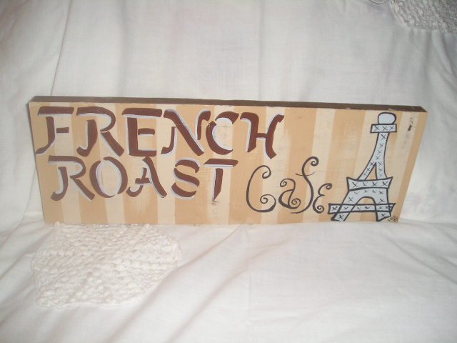 FRENCH COUNTRY~FRENCH ROAST CAFE~EIFFEL TOWER DESIGN SHOP STYLE SIGN