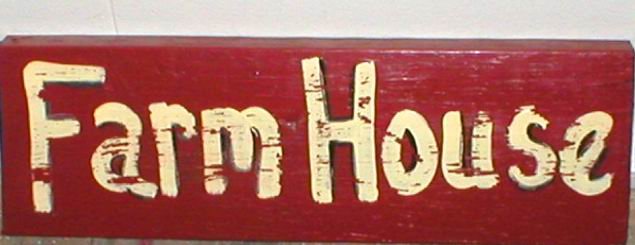 PRIMITIVE STYLE~FARM HOUSE~RUSTIC WOODEN SIGN