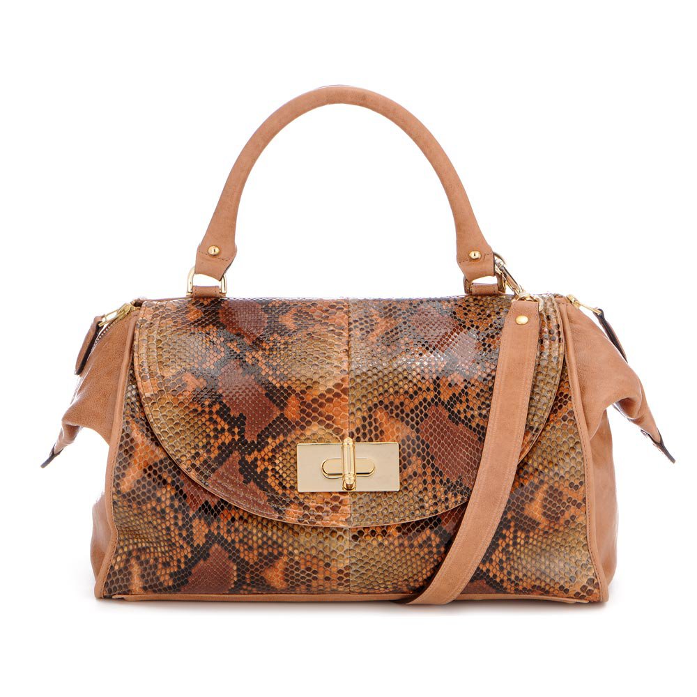 Be & D Bela Python Satchel - Sand