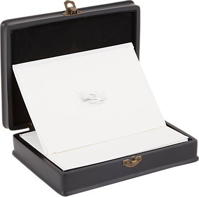 D.L. & Co. Flourished Bird Notecard Resin Gift Box
