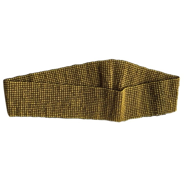 Erik & Mike Beaded Elastic Headband - Yellow - NWT