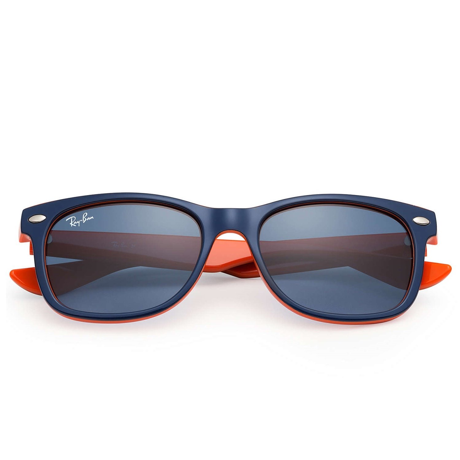 Ray-Ban Jr New Wayfarer Sunglasses - Navy/Orange - 48mm
