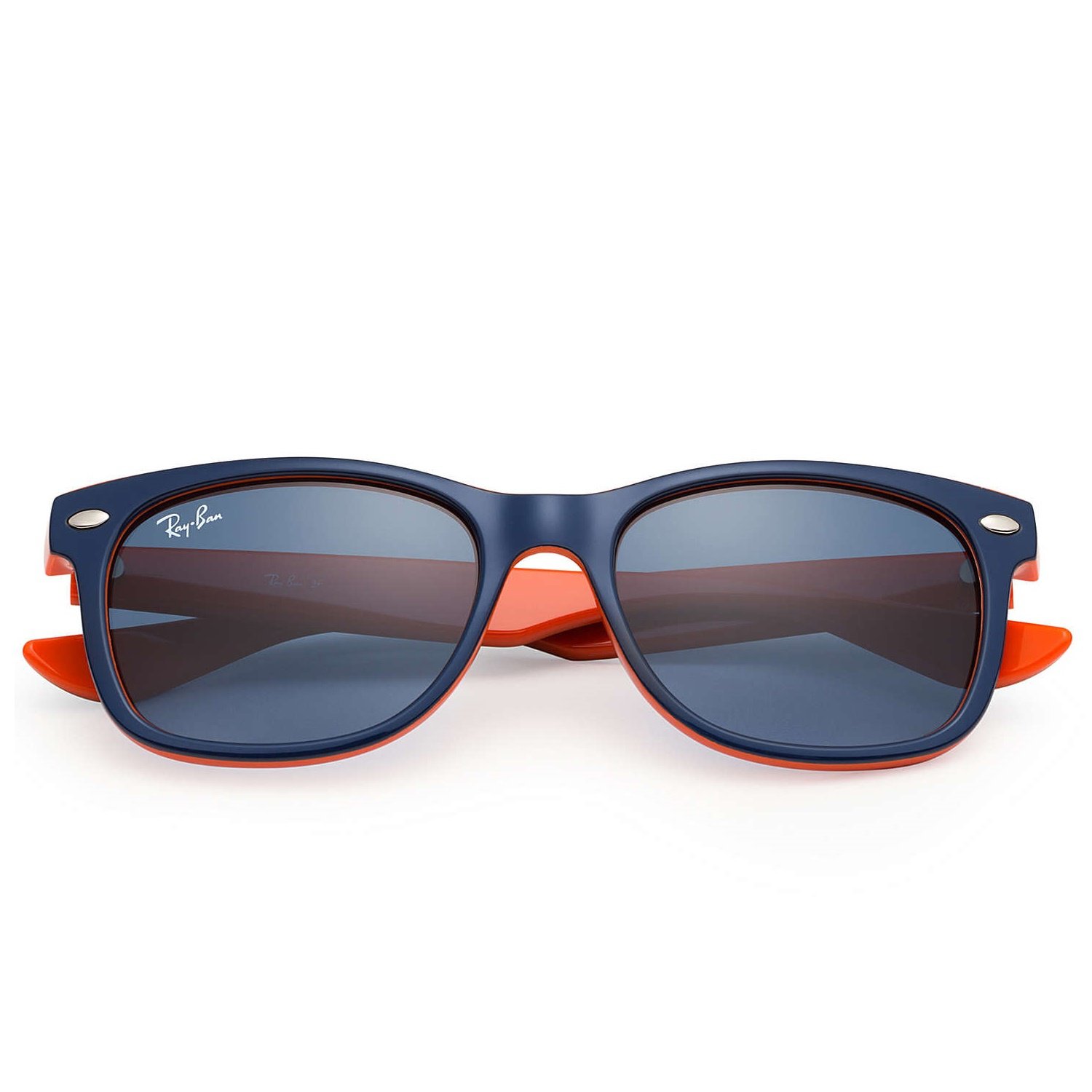 Ray-Ban Kids New Wayfarer Sunglasses - Navy/Orange - 50mm