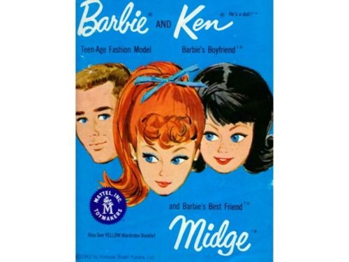 Barbie Ken Midge Catalog Mattel '62-'63 w/rare Insert