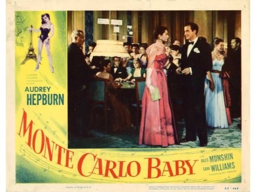Monte Carlo Baby Lobby Card Audrey Hepburn