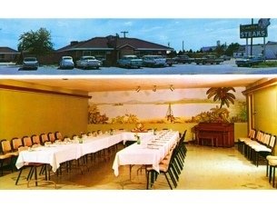 Rambler Steak House Hutchinson Kansas Postcard