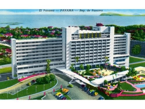 El Panama Panama City Curteich Postcard Tarjeta