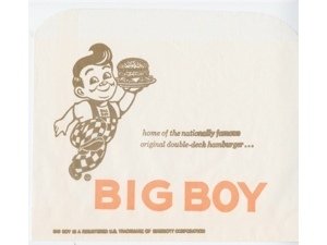 BIG BOY HAMBURGER/SANDWICH WRAP/BAG VINTAGE
