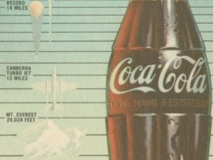 1957 COCA-COLA INK BLOTTER VINTAGE