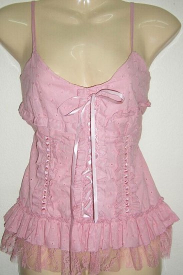 Women Sexy Trendy Fashion Designer T-Shirt Tank Top Pink