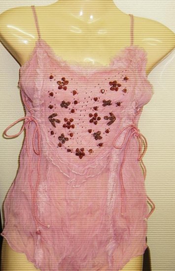 Women Sexy Trendy Fashion Designer T-Shirt Tank Top Pink