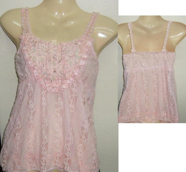 Women Sexy Trendy Fashion Designer T-Shirt Tank Top Pink