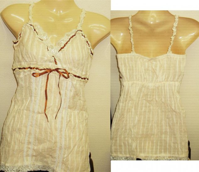Women Sexy Trendy Fashion Designer T-Shirt Tank Top Cream