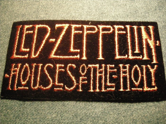 LED ZEPPELIN iron-on PATCH Houses of the Holy logo VINTAGE