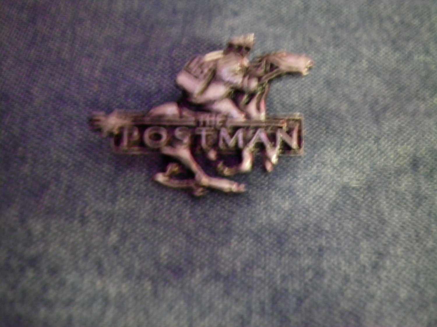 THE POSTMAN TACK PIN kevin costner movie metal button PROMO