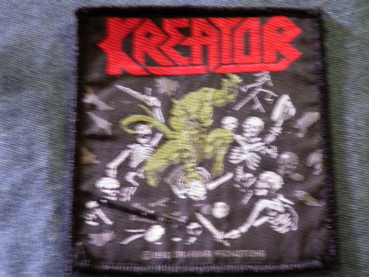 KREATOR sew-on PATCH Pleasure To Kill demon IMPORT