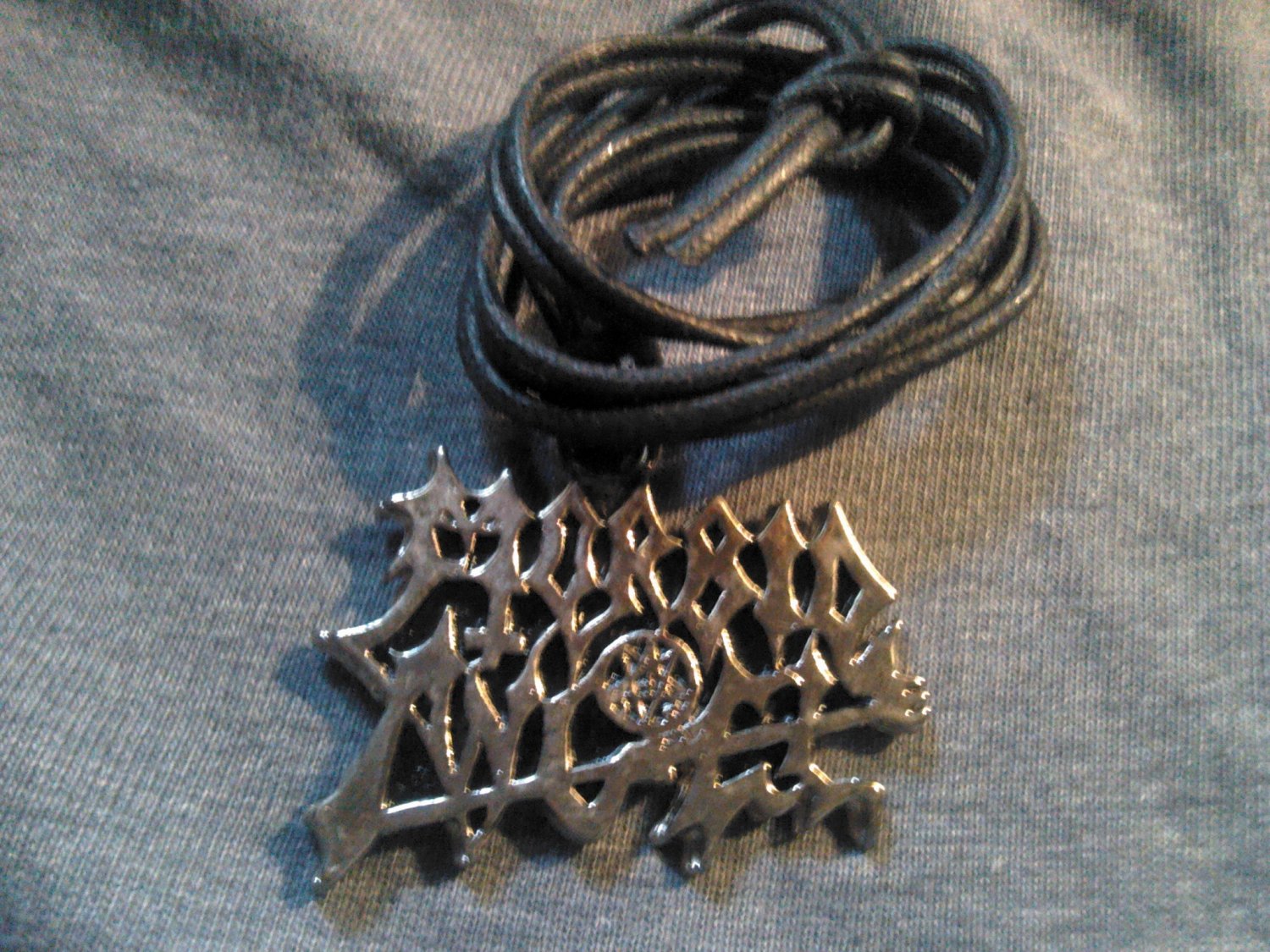 MORBID ANGEL METAL NECKLACE classic logo VINTAGE 80s