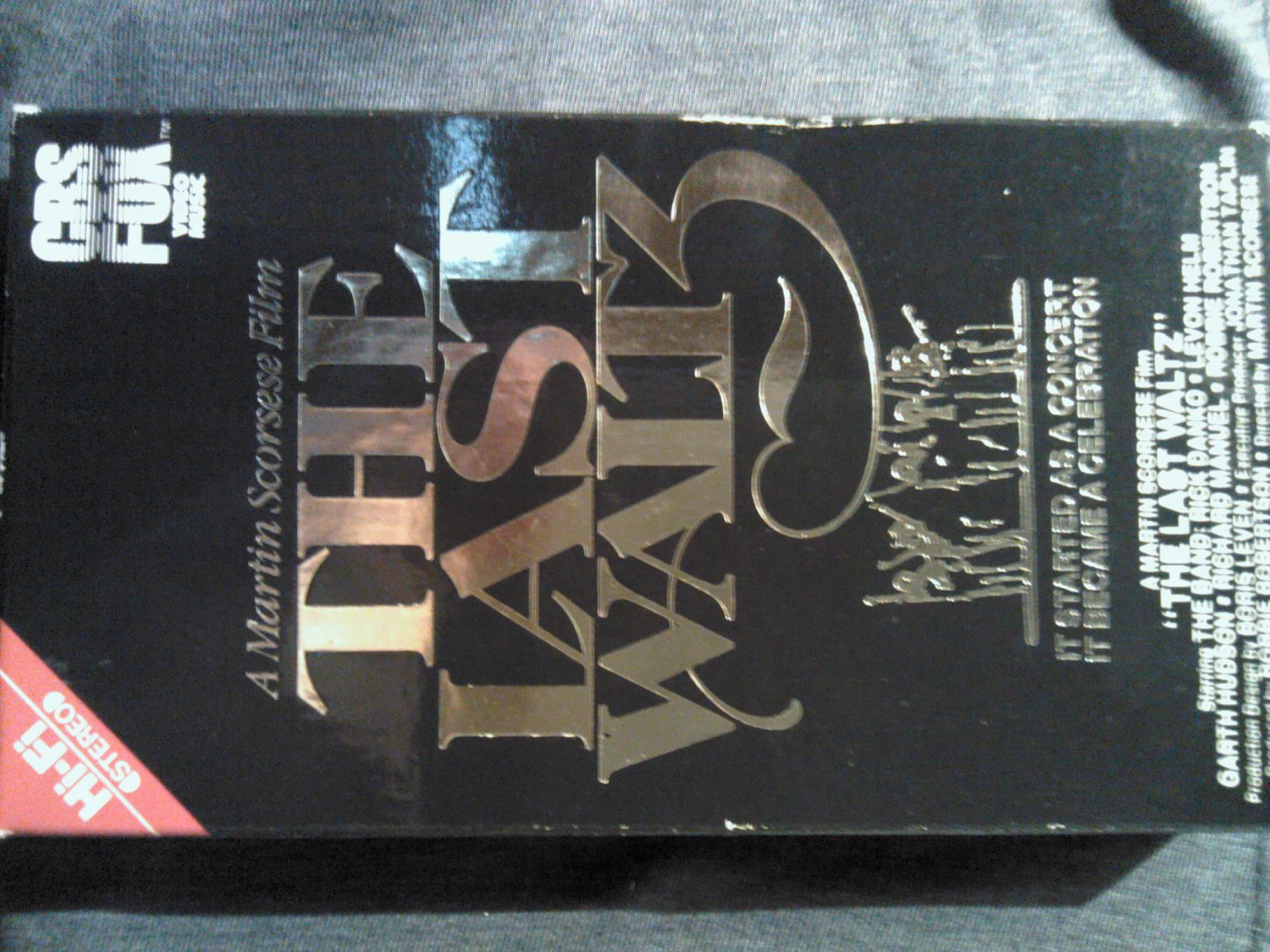 VHS THE LAST WALTZ The Band eric clapton ringo starr bob dylan martin scorsese