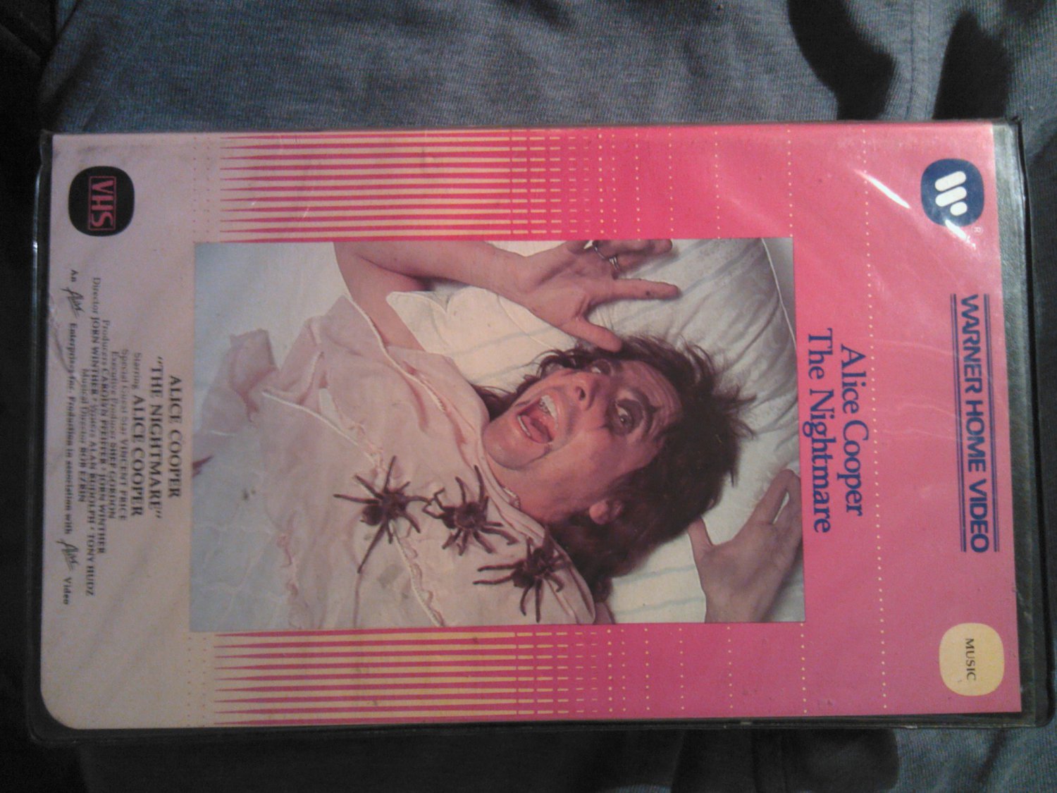 VHS ALICE COOPER The Nightmare vincent price VINTAGE OOP