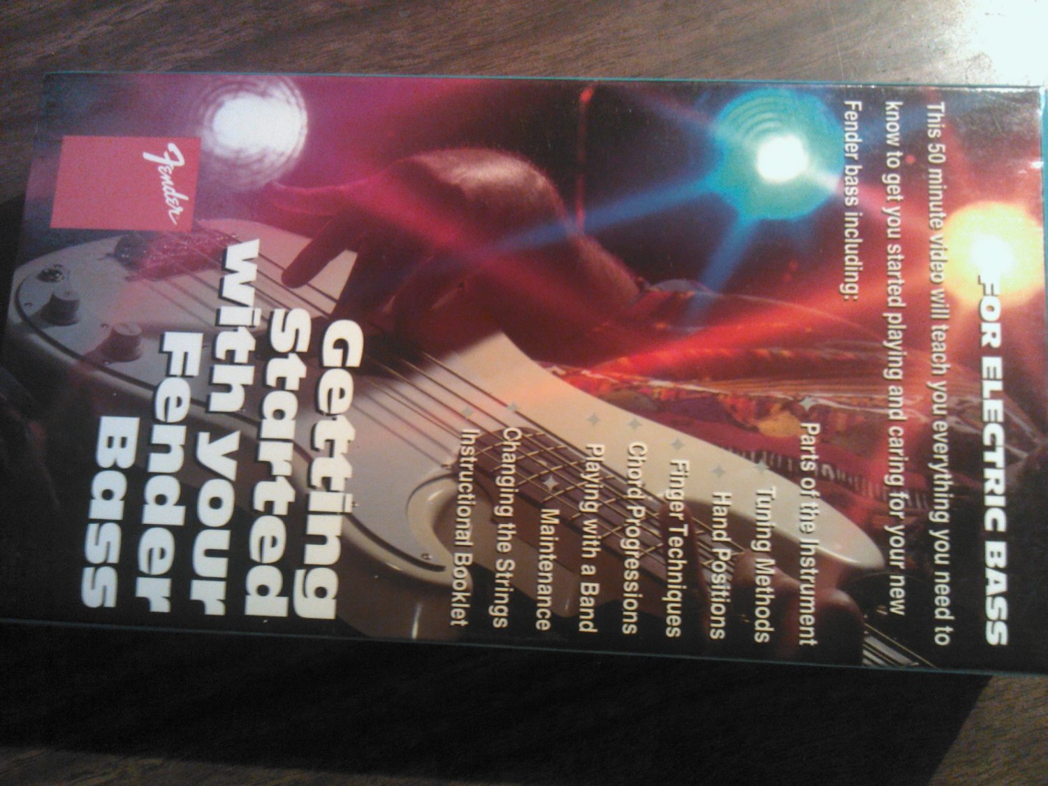 VHS BASS Getting Started With Your Fender guitar instructional SALE