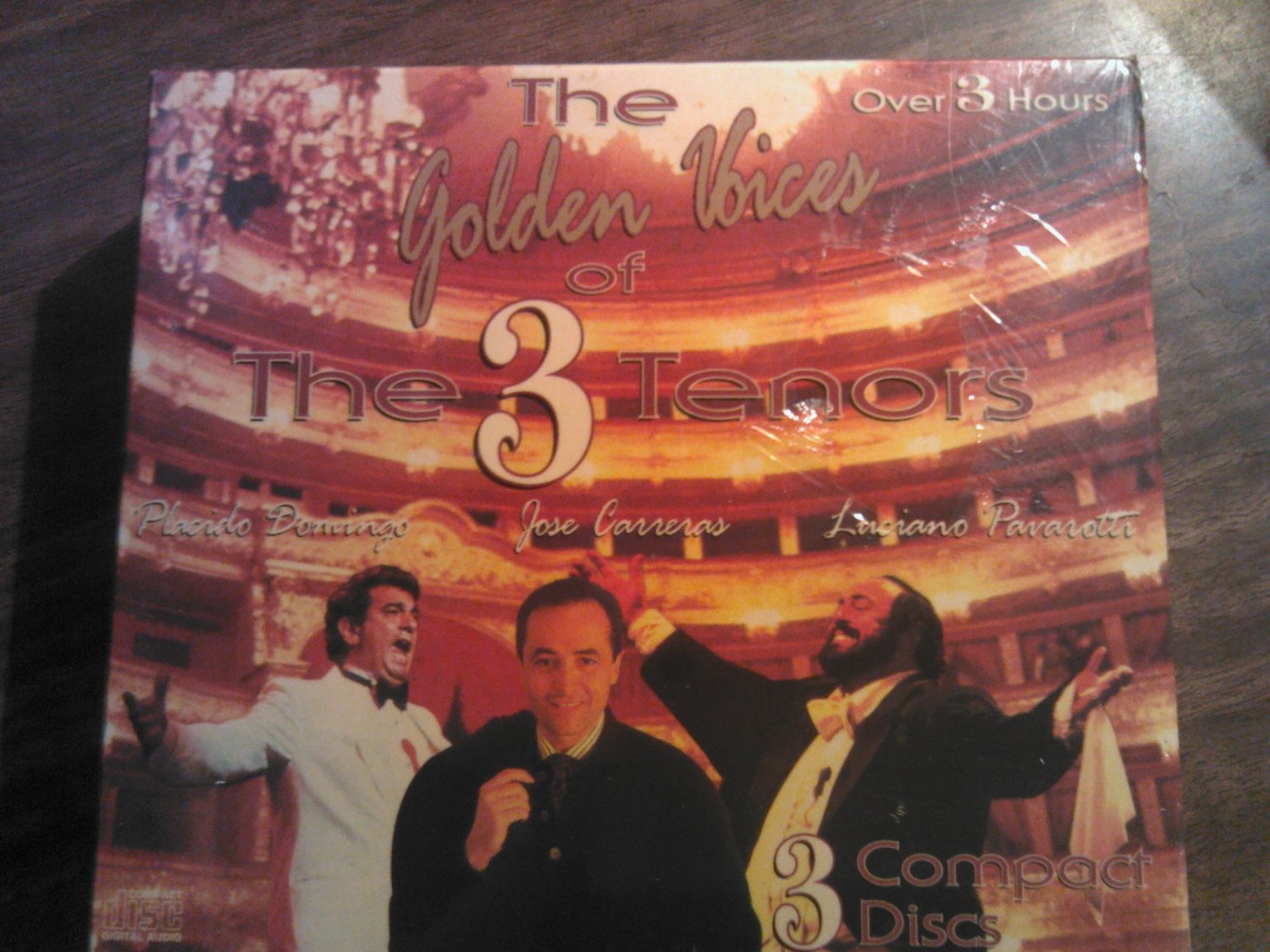 CD THE THREE TENORS Golden Voices Of domingo carreras pavarotti import 3 cd SET SEALED SALE