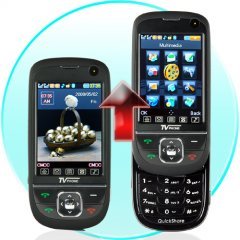 QuickSlide Quad Band Dual SIM Cell Phone + TV and Bluetooth