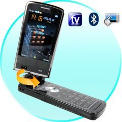 Quad Band Touchscreen Flip-Phone w/ Dual SIM, TV, Acceleromete