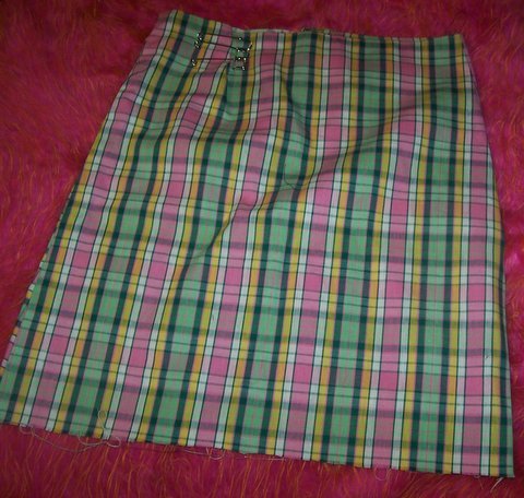 Pink and green plaid