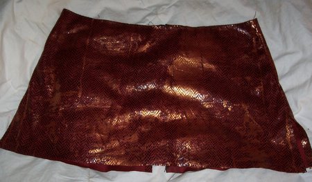 Red and gold snakeskin