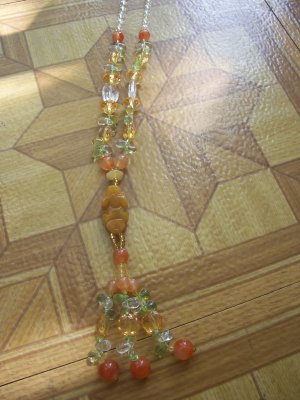 Mix Stone long necklace A5
