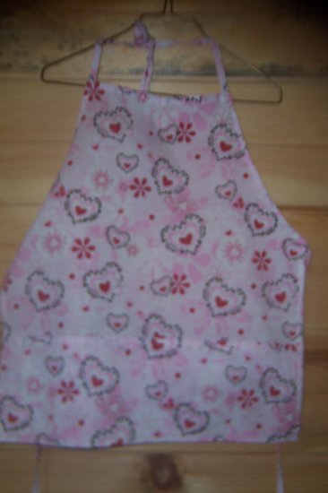 Child's Chef Apron - Hearts & Flowers