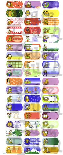 Name Labels Stickers- Garfield Series