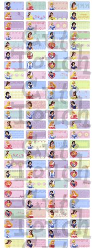 Name Labels Stickers- Princess Series