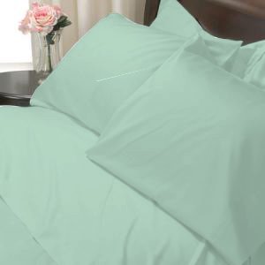 100%Egyptian Cotton Color Sage 600TC Twin Solid Sheet Set