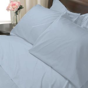 SHEET SET KING SOLID 100%Egyptian Cotton Color Bright Sky 800TC.
