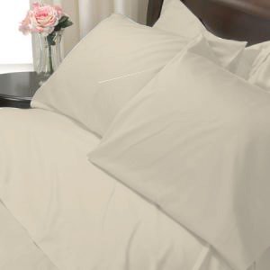 SHEET SET KING SOLID 100%Egyptian Cotton Color Ivory 800TC.
