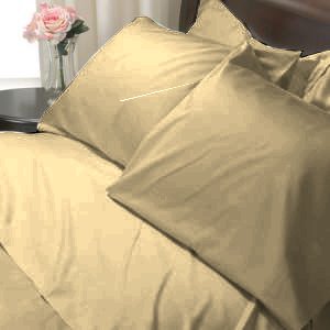 100%Egyptian Cotton Color Beige 1200TC Queen Solid Sheet Set