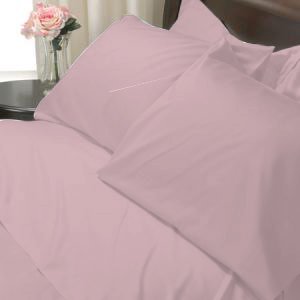 100%Egyptian Cotton Color Musty Rose 1200TC Queen Solid Sheet Set