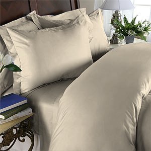 Duvet Cover With Pillow Sham 100%Egyptian Cotton Color Ivory 1000TC King Solid.