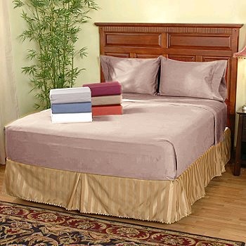 SHEET SET KING SOLID 100%Egyptian Cotton Color Blush 1000TC.