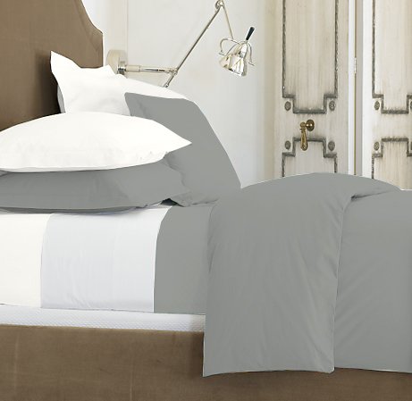 SHEET SET KING SOLID 100%Egyptian Cotton Color Platinum 1200TC.